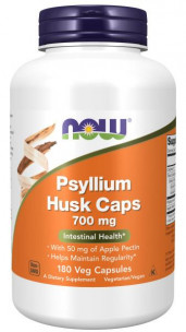 NOW Psyllium Husk Caps 700 мг, 180 капс