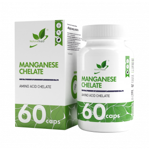 Natural Supp Manganese Chelate, 60 капсул