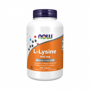 NOW L-Lysine 500 mg, 250 таблеток