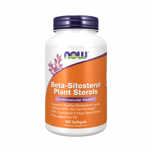 NOW Beta-Sitosterol Plant Sterols, 180 капсул