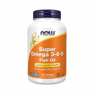 NOW Super Omega-3-6-9 1200 mg, 180 капсул