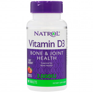 Natrol Vitamin D3 2000 Fast Dissolve, 90 таб