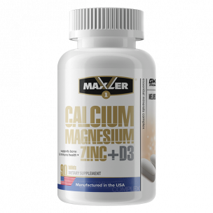 Maxler Calcium Magnesium Zinc + D3, 90 таб