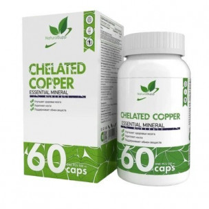 Natural Supp Chelated Copper 500 мг, 60 капс