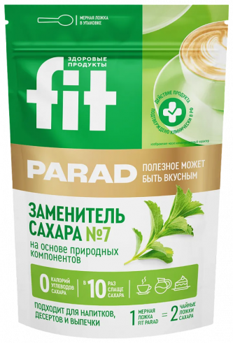 FitParad Заменитель сахара №7 дойпак, 250 грамм