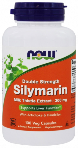 NOW Silymarin 2X 300 мг, 100 капс