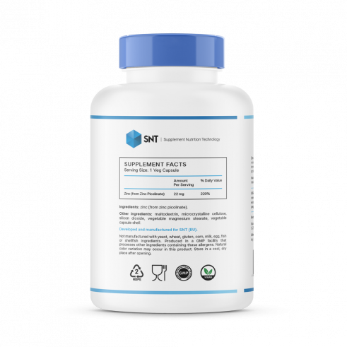 SNT Цинк пиколинат 22 мг, 150 капсул
