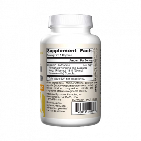 Jarrow Formulas Curcumin Phytosome, Фитосома куркумина, 60 капсул