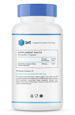 SNT Calcium Citrate, Кальция Цитрат, 120 капсул