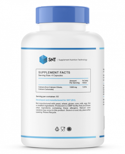 SNT Calcium Citrate, Кальция Цитрат, 240 капсул