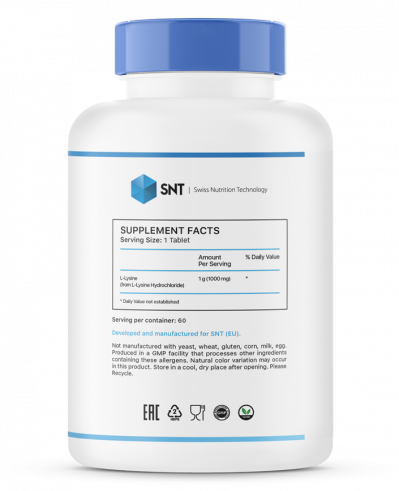 SNT L-Lysine, 60 таблеток