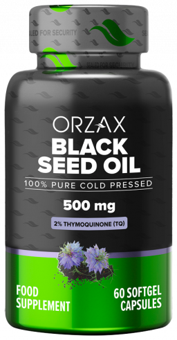 Orzax Black Seed Oil 500 mg, 60 капсул