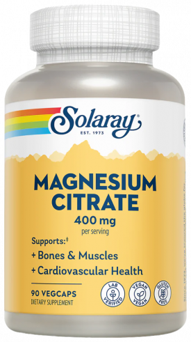 Solaray Magnesium Citrate, Магния цитрат, 90 капсул