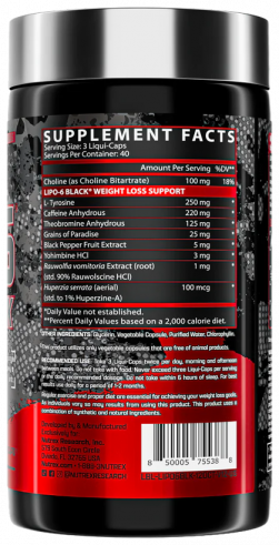 Nutrex Lipo-6 Black, 120 капсул