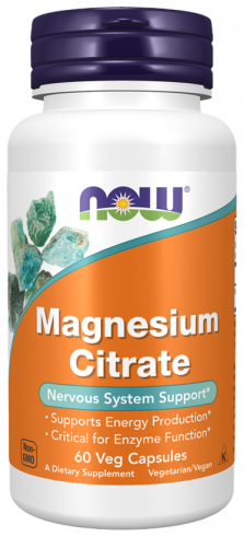 NOW Magnesium Citrate, 60 капсул