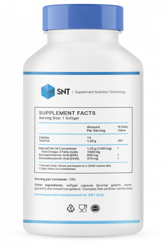 SNT Ultra Omega-3, Ультра Омега-3, 180 капсул