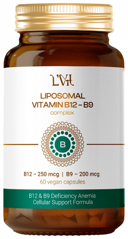 Liposomal Vitamins Liposomal В12 + В9, 60 капсул
