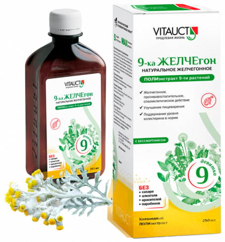Vitauct 9-ка ЖЕЛЧЕгон, 250 мл