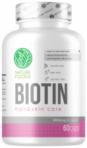 Nature Foods Biotin 5000 mcg, 60 капсул