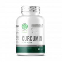 Nature Foods Curcumin+Bioperine, 60 капсул