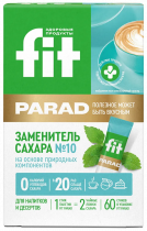 FitParad Заменитель сахара №10 стики, 60 шт