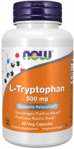 NOW L-Tryptophan 500 mg, L-Триптофан 500 мг, 60 капсул