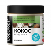 DopDrops DopDrops Кокосовая Паста Без Добавок, 500 грамм