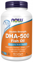 NOW DHA - 500, ДГК - 500, 180 капсул