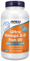 NOW Ultra Omega-3, Ультра Омега-3, 180 капсул