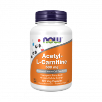 NOW Acetyl L-Carnitine 500 mg, 100 капсул