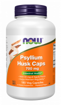 NOW Psyllium Husk, Подорожник + Пектин, 180 капсул