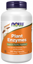 NOW Plant Enzymes, Плант Ферменты, 240 капсул