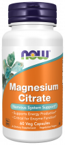 NOW Magnesium Citrate, 60 капсул