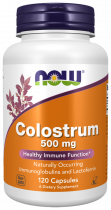 NOW Super Colostrum 500 mg, Супер Колострум 500 мг, 120 капсул