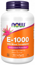 NOW Vitamin E, Натуральный Витамин Е, 100 капсул