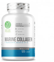 Nature Foods Marine collagen + Hyaluronic acid + Vitamin C, 120 капсул