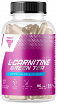 Trec Nutrition L-Carnitine + Green Tea, Жидкий L-Карнитин и Экстракт зеленого чая, 90 капсул