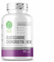 Nature Foods Glucosamine + Chondroitin + MSM, 120 капсул