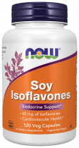 NOW Soy Isoflavones, Изофлавоны сои, 120 капсул