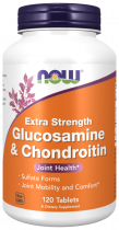 NOW Glucosamin &amp; Chondroitin, Глюкозамин с Хондроитином, 120 таблеток